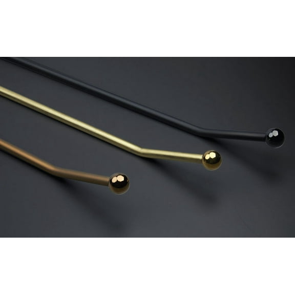 3 feet Modern Long Handles Pulls Cabinet Drawer Dresser Furniture Knob Handle Appliance Pulls - 1 piece, Dual Black