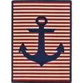 thumbnail image 1 of 3 ft. 10 in. x 5 ft. 4 in. Safe Mooring Rectangle Rug  Blue, 1 of 1
