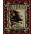 thumbnail image 1 of 3 ft. 11 in. x 5 ft. 3 in. Lodge King Grizzly Gap Area Rug, Multi Color, 1 of 1