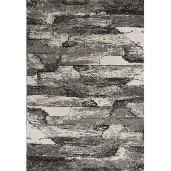 3 ft. 3 in. x 5 ft. 3 in. Polypropylene Grey Area Rug - Grey - 3 ft. 3 in. x 5 ft. 3 in.