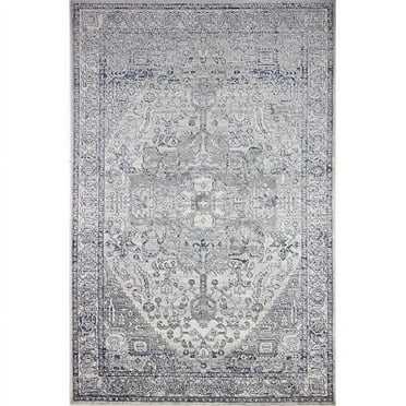 3 ft. 6 in. x 5 ft. 6 in. Sevilla Collection Transitional Polypropylene & Polyester Power Loom Area Rug, Beige