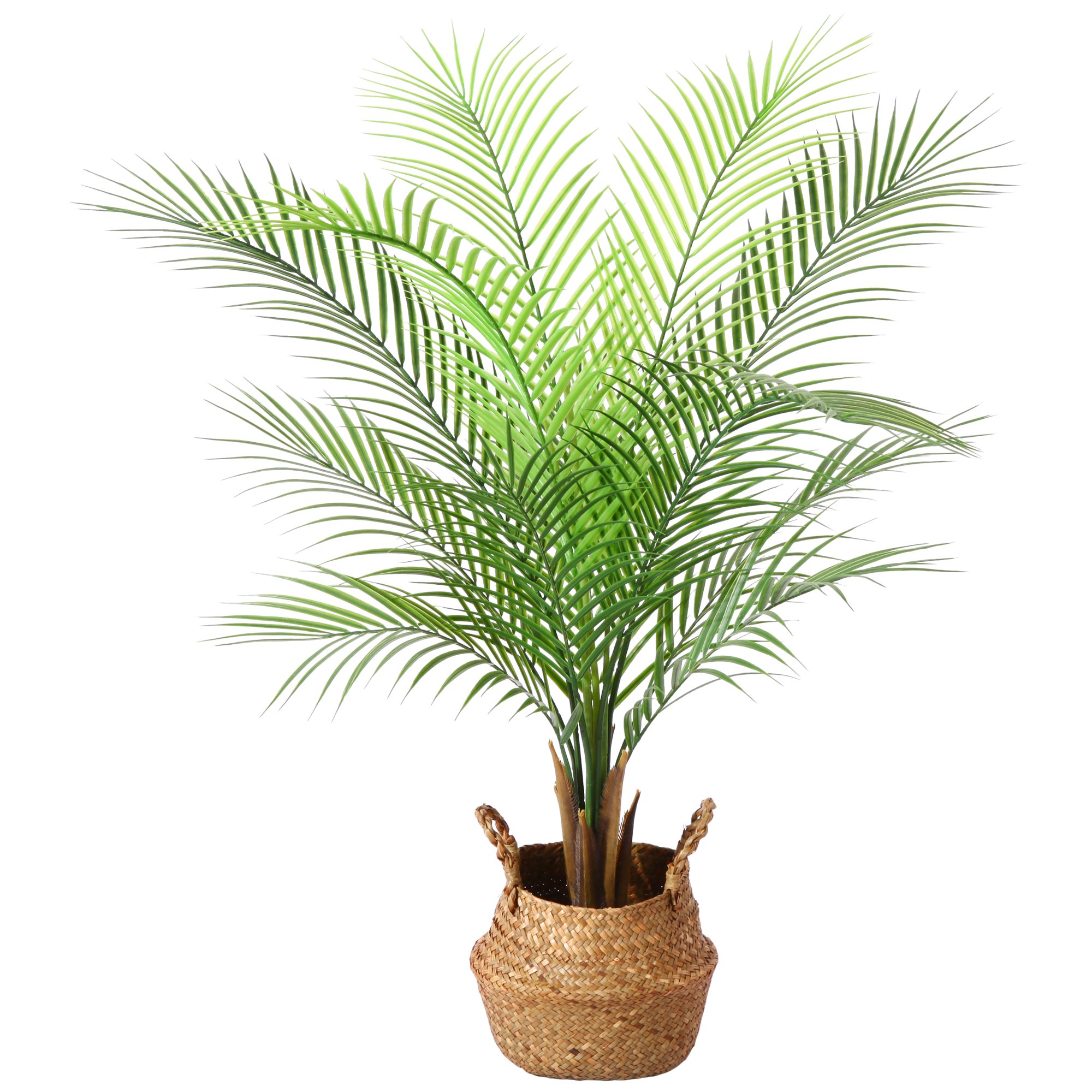 3 ft Artificial Palm Plants in Basket 35 Inch Fake Plants ...