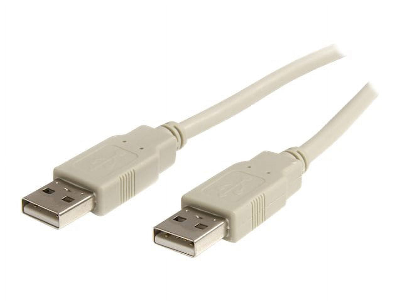 3 ft Beige A to A USB 2.0 Cable - M/M