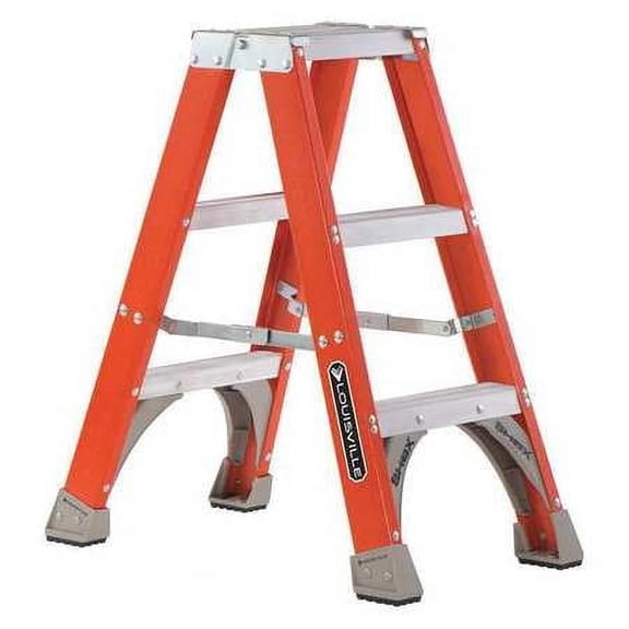 Twin Stepladder,3 ft.,Fiberglass,300 lb.
