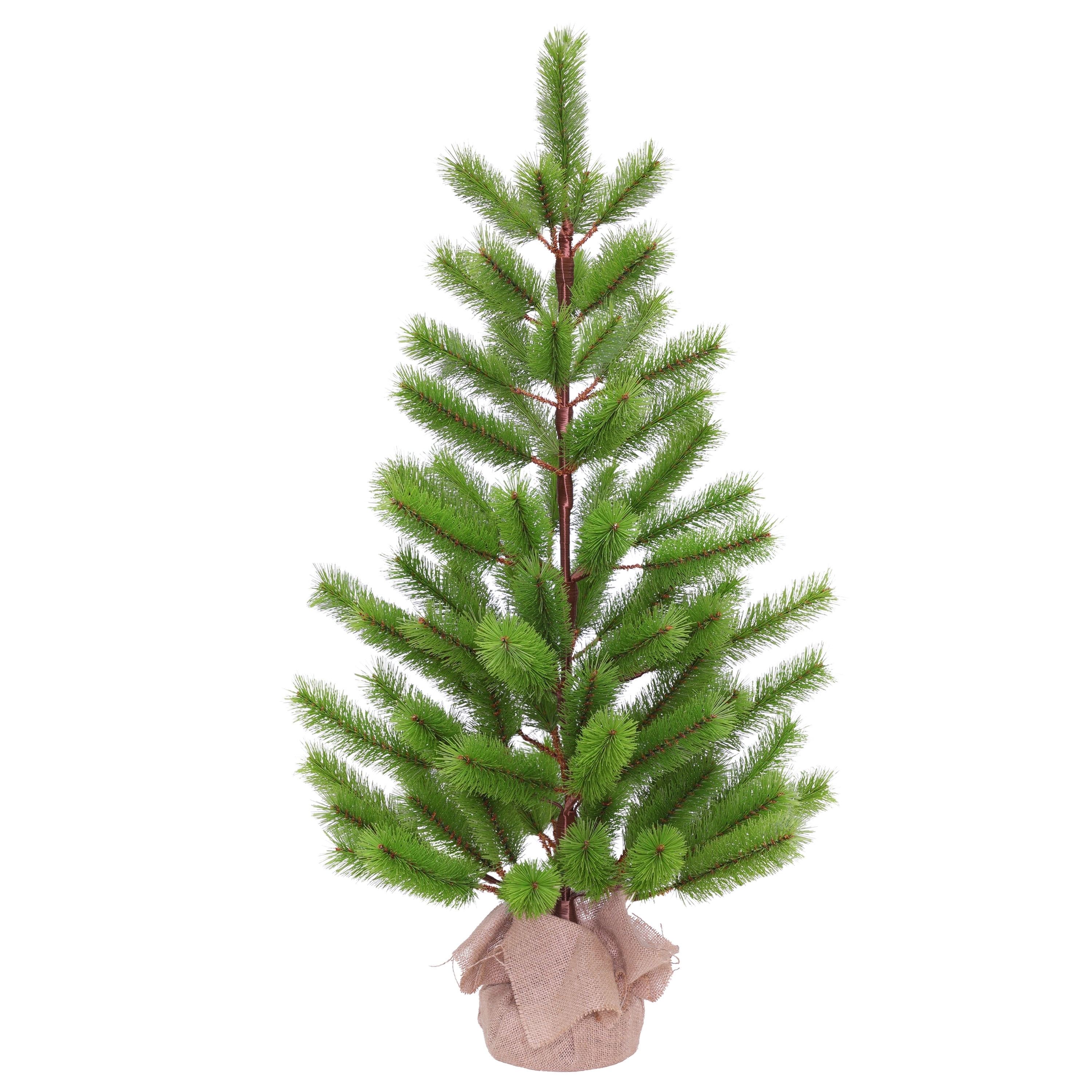 3 ft. Fir Artificial Christmas Tree in Burlap Sac