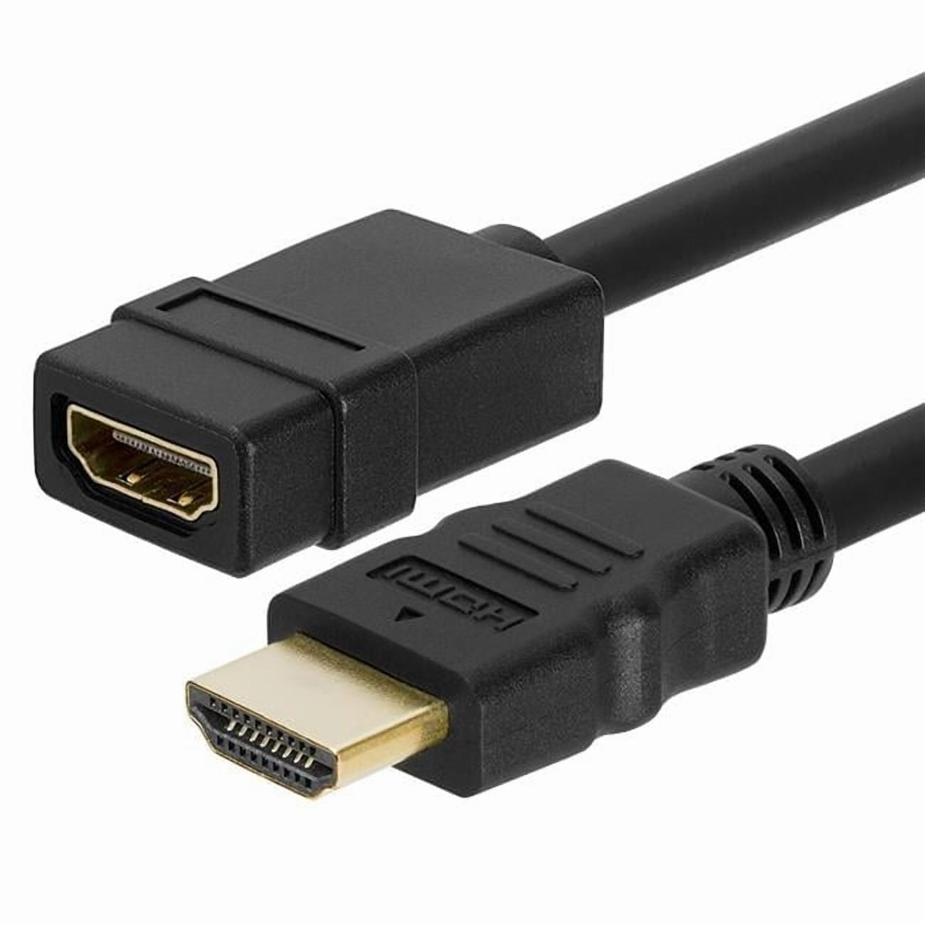 3 ft. HDMI 4K-2K Male & Female Extension Cable, Black