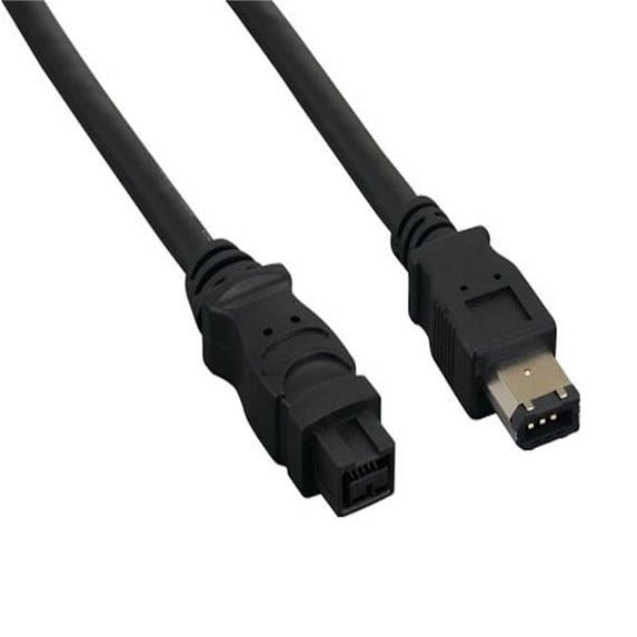 3 ft. IEEE 1394b FireWire 800 9-pin to 6-pin, Black