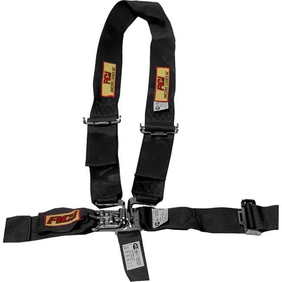3 ft. Latch & Link Wraparound Racing Harness - Black - 3'