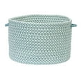 thumbnail image 1 of 3 ft. Outdoor Houndstooth Tweed Square Rug, Sea Blue, 1 of 1
