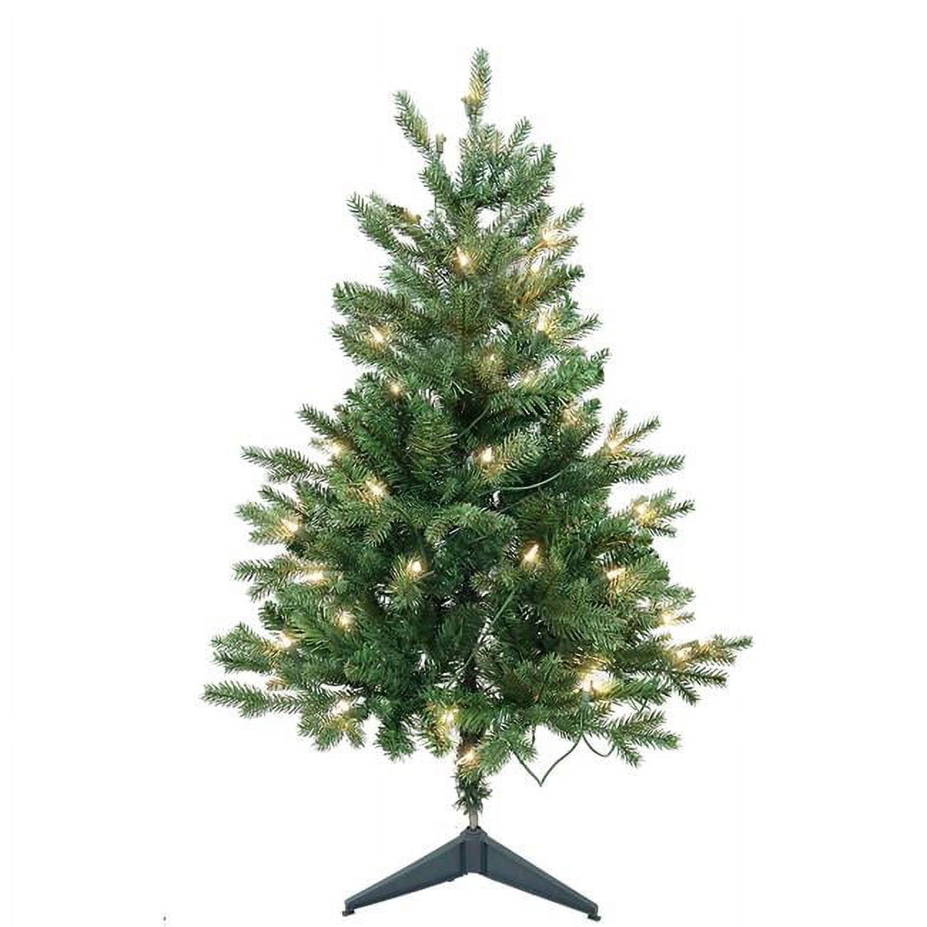 3 ft. Pre-Lit Clear Incandescent Jackson Pine Tree - Walmart.com