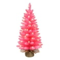 thumbnail image 1 of 3 ft Pre-lit Fashion Pink Tree 97 Tips 50 UL Clear Incandescent Lights Burlap Base, 1 of 2