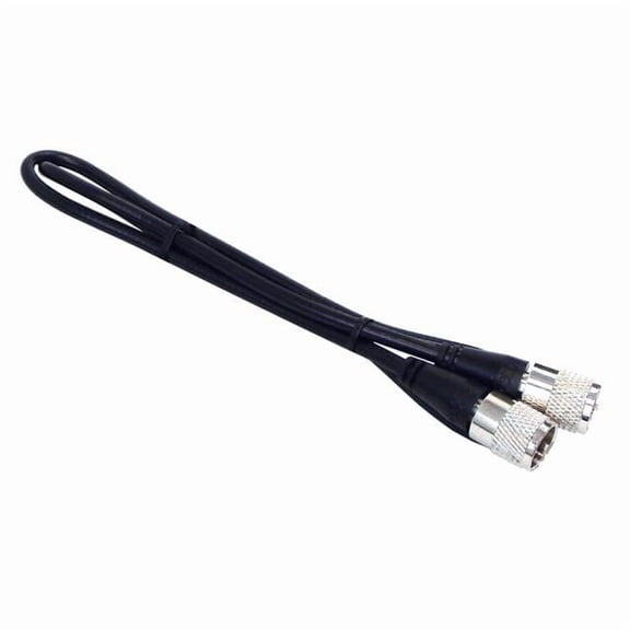 3 ft. RG8X Coax Cable Assembly with Molded PL259 Connectors on Each End, Black