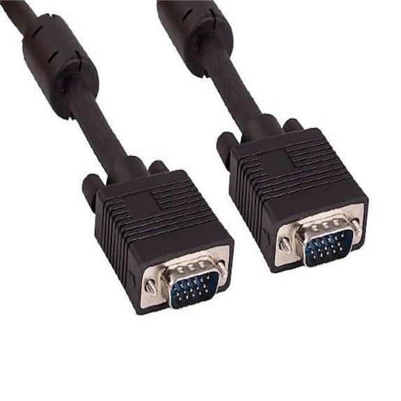 3 ft. SVGA HD15 Male to Male Monitor Cable with Ferrites - Pack of 3