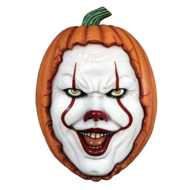 3 ft. Scary Pumpkin Clown Mask Wall Mount - Walmart Business Supplies