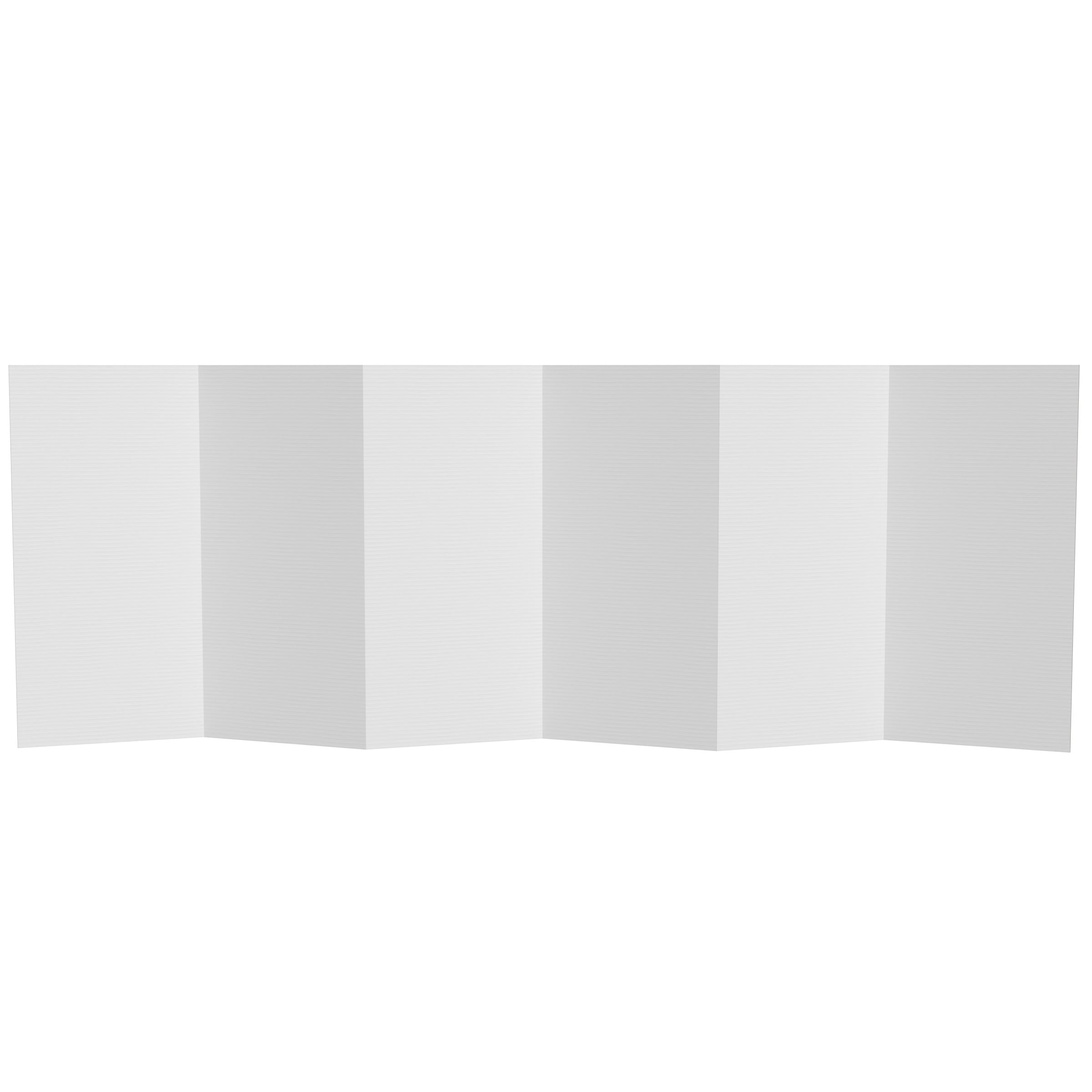 Red Lantern 3 ft. Short White Temporary Cardboard Folding Screen