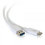 3 ft. USB-C to USB-A SuperSpeed USB 5Gbps Cable Male & Male - White