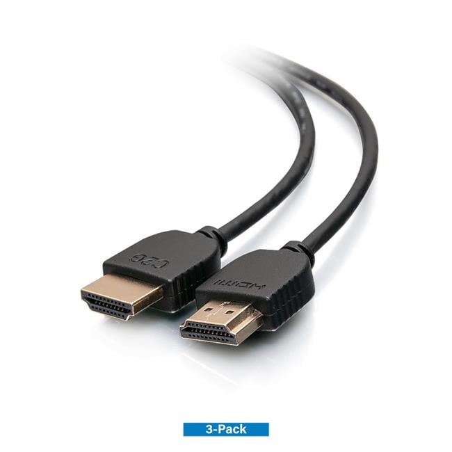 Cable HDMI Ultra Flex de 3 pies - Paquete de 3