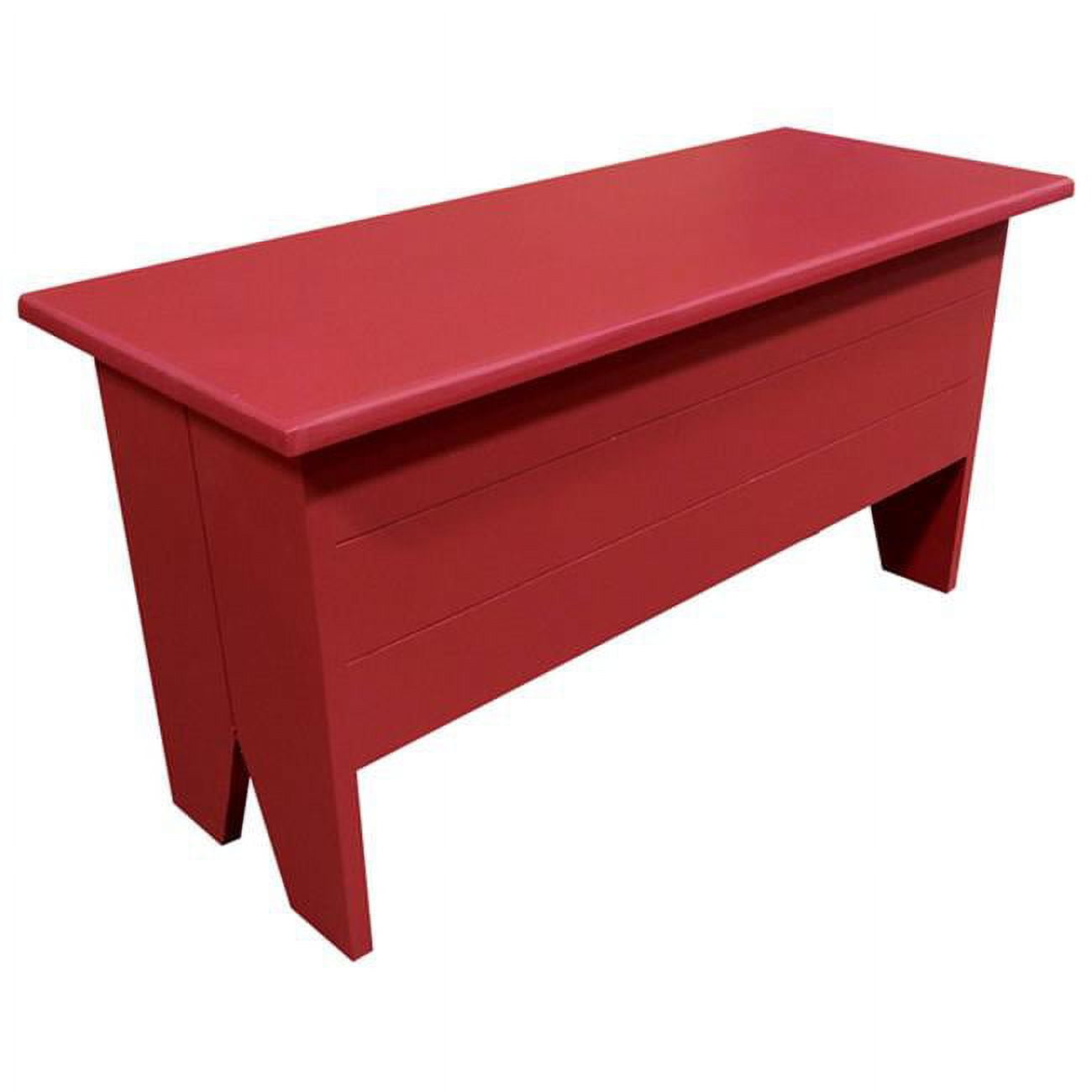 3 ft. Wooden Storage Bench, Red