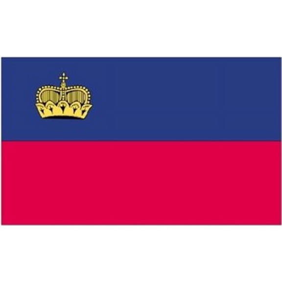 3 ft. x 5 ft. Nyl-Glo Liechtenstein Flag with Crown