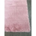 thumbnail image 1 of 3 ft. x 5 in. Pink Rectangular Faux Fur Rabbit Rectangle Area Rug, 1 of 1