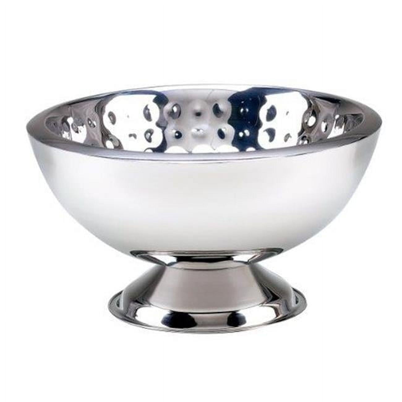 Classic Hammered Stainless Steel 3-Gallon Punch Bowl