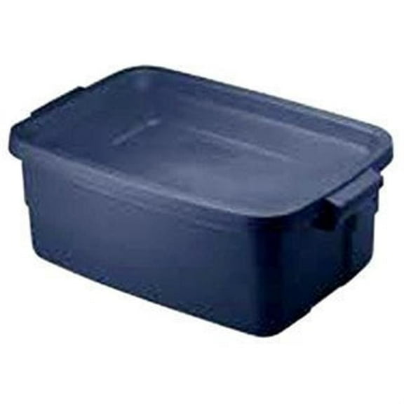 3 gal Roughneck Storage Tote, Dark Indigo Metallic