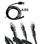 3-in-1 180 +360  Magnetic Charger Cable