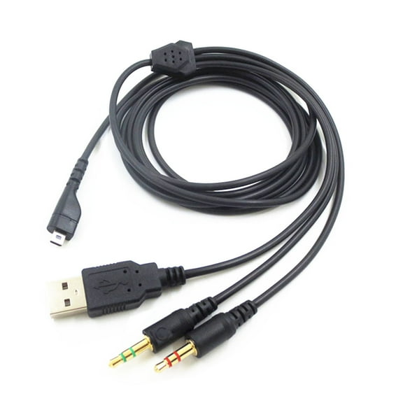 3 in 1 2M Headphone Headset Cable Audio Cable For SteelSeries Arctis 3/5/7/Pro Accessory Part