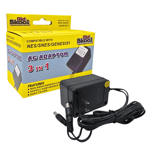 3 in 1 AC Adapter - SNES / NES / Genesis 1