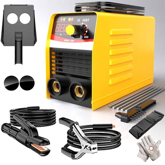3-in-1 AC/DC TIG Welder, featuring AC TIG, DC TIG, Pulse TIG, Spot TIG, and Handheld Welding, comes with a complete welding accessory kit and a large LED display