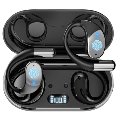 3-in-1 AI Translator Earbuds, 144 Languages, Real-Time Translation, 60H Battery, HiFi Sound, iOS & Android Compatible, Perfect for Travel, Business & Learning, Black