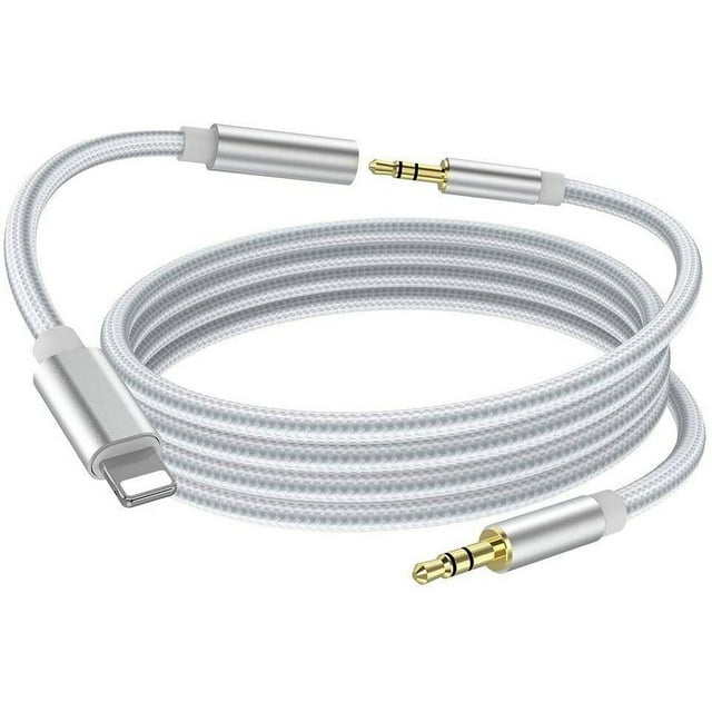 3 in 1 AUX Audio Car Adapter Auxiliary Cable Cord For iPhone 11 Pro Max