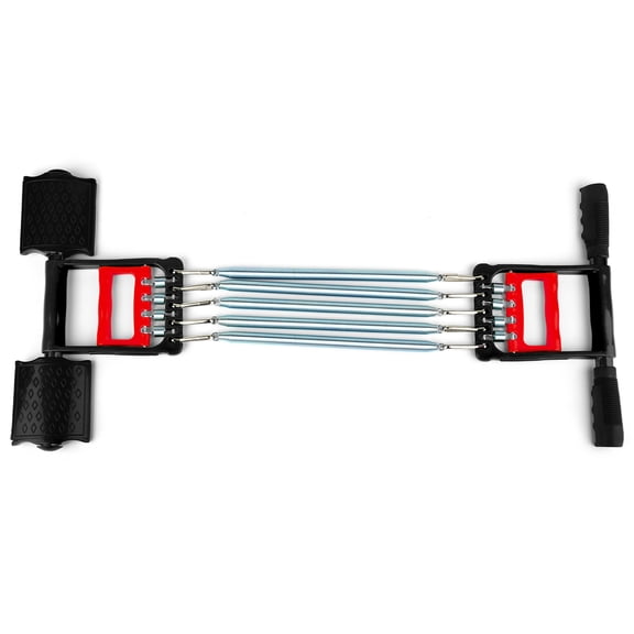 3-in-1 Adjustable Spring Arm Chest Expander & Hand Gripper Muscle Training Equipment for Home Office Fitness, Core & Upper Body Strength Workout Machine (38 inches / 96.5 cm)