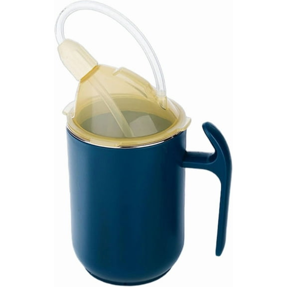 3-in-1 Adult Sippy Cup Drinking Aid with Two Lids and Handles – 400ml for Seniors, Patients, Disabled, Maternity, Leak Proof