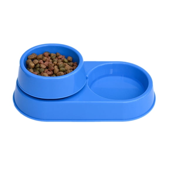 3-in-1 Ant Free Pet Bowl, Small Blue