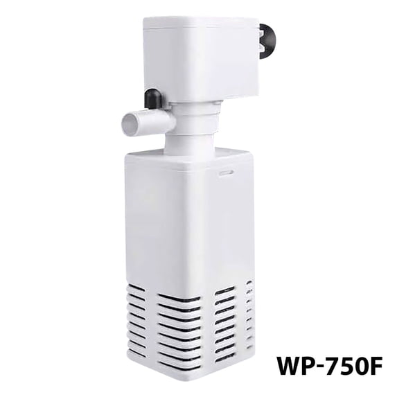 3-in-1 Aquarium Filter Pump, Built-In Circulation Purification, Small for Fish Tank Water Filtration