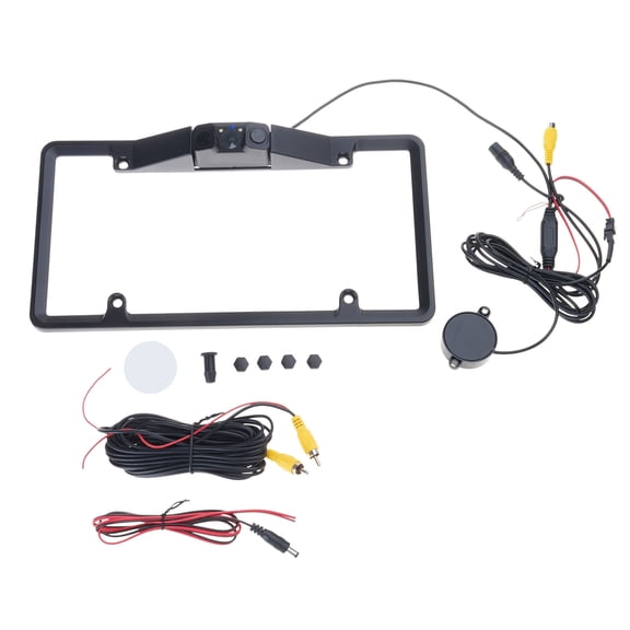 3 in 1 Auto Car License Plate Frame Reverse Camera Wide Intelligent Non Drilling Rear View High Definition