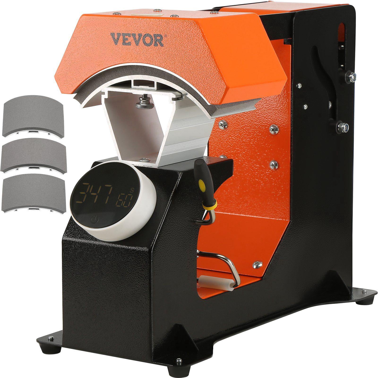 3 in 1 Auto Hat Heat Press with 3 Interchangeable Platens 6.6x2.7 6.6x3.8 6.1x3 Inch Automatic Release Press Knob Digital Control Panel UL Tested