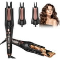 thumbnail image 1 of 3-in-1 Automatic Curling Iron Set, Interchangeable Hair Styler with 3 Rotating Ceramic Barrels (0.75", 1", 1.25") for All Hair Types, Dual Voltage, 1 of 9