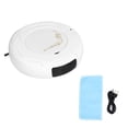 thumbnail image 1 of 3-in-1 Automatic Smart USB-Charged Vacuum Cleaner Robot Dust Collector Floor Sweeper - White, 1 of 8
