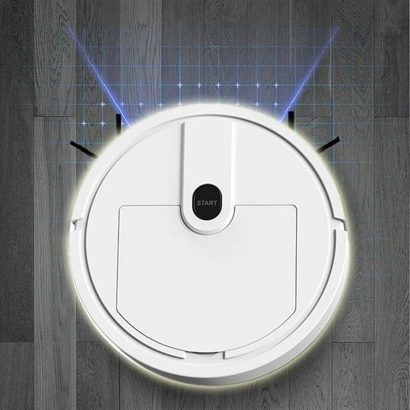 3-in-1 Automatic Sweeping Robot with Vacuuming and Mopping Functions, Intelligent Obstacle Sensing, Powerful Suction, Compact Design, USB Powered for Efficient Home Cleaning up to 120m²