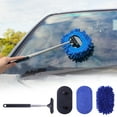 thumbnail image 1 of 3-in-1 Automotive Wiper Tool, Telescopic & Rotating Head, Suitable for Windshields, Rearview Mirrors & Defogging, Replaceable Cloths, 1 of 8