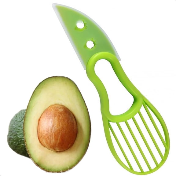 3-in-1 Avocado Slicer Tool, Multi-Functional Avocado Cutter, Pitter, and Slicer, BPA-Free Kitchen Gadget for Avocado Prep