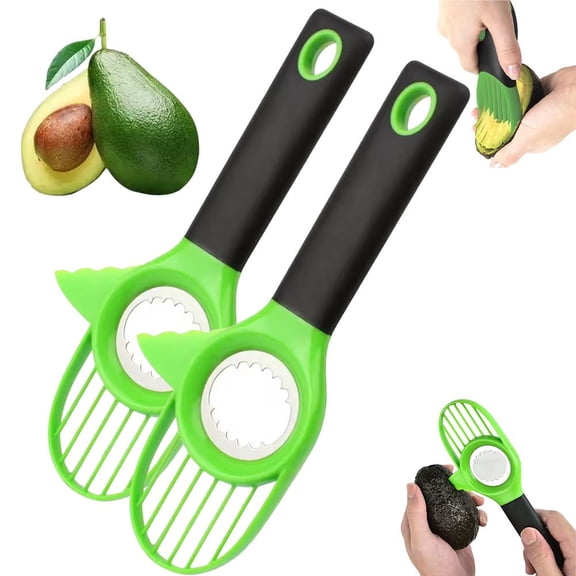 3-in-1 Avocado Tool: Splitter, Pitter & Slicer for Kitchen Prep - Ergonomic Cutter for Salads & Toast