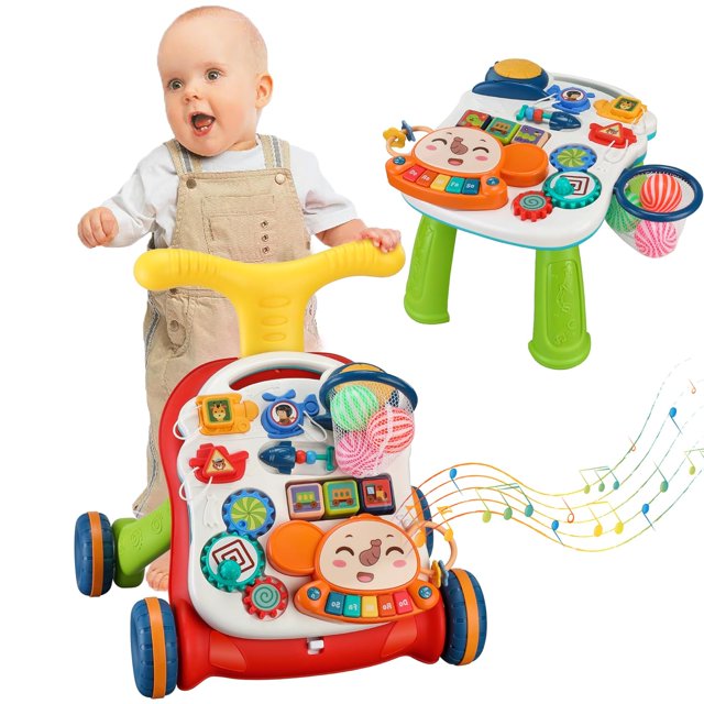 3 in 1 Baby Walker and Activity Center for Baby Girl,Toddler, Learning