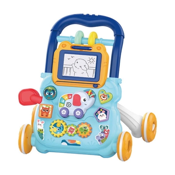 3 in 1 Baby Walker with Music Lights Sit to Stand Toddler Learning Walking Push Toys for 12-18+ Months Boys Girls