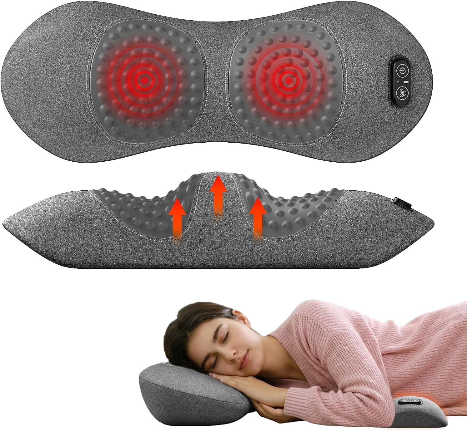 3 in 1 Back Massager, Back Massager with Heat, Back Massager for Pain ...