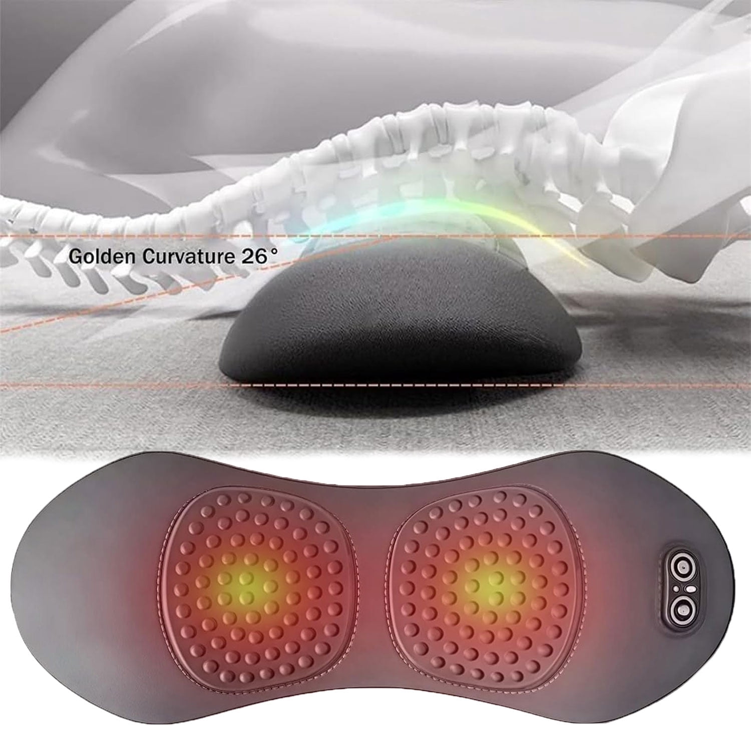 3-in-1 Back Massager, Triple Fusion Back Massager for Sciatica Relief ...
