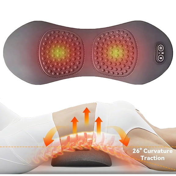 3 in 1 Back Massager, Triple Fusion Heated & Vibrating Traction Back Massager with 118-inch USB Cable for Deep Tissue Pain Relief