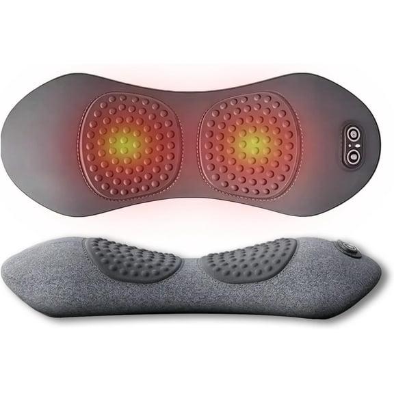 3 in 1 Back Massager with Vibration, Heat, and Traction for Neck, Shoulder and Sciatica Pain Relief